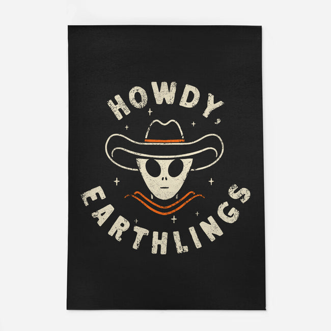 Howdy Earthlings-None-Outdoor-Rug-zachterrelldraws