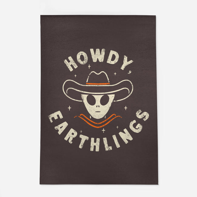 Howdy Earthlings-None-Outdoor-Rug-zachterrelldraws