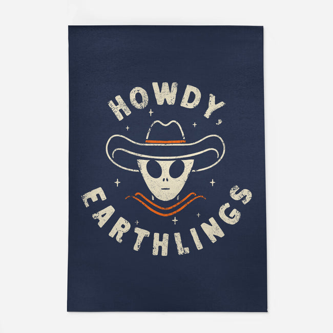 Howdy Earthlings-None-Outdoor-Rug-zachterrelldraws