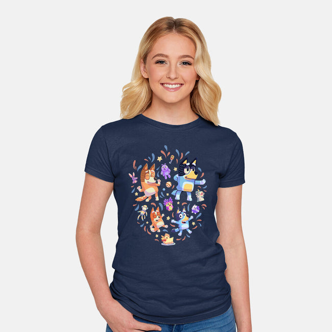 Dance Mode-Womens-Fitted-Tee-Geekydog