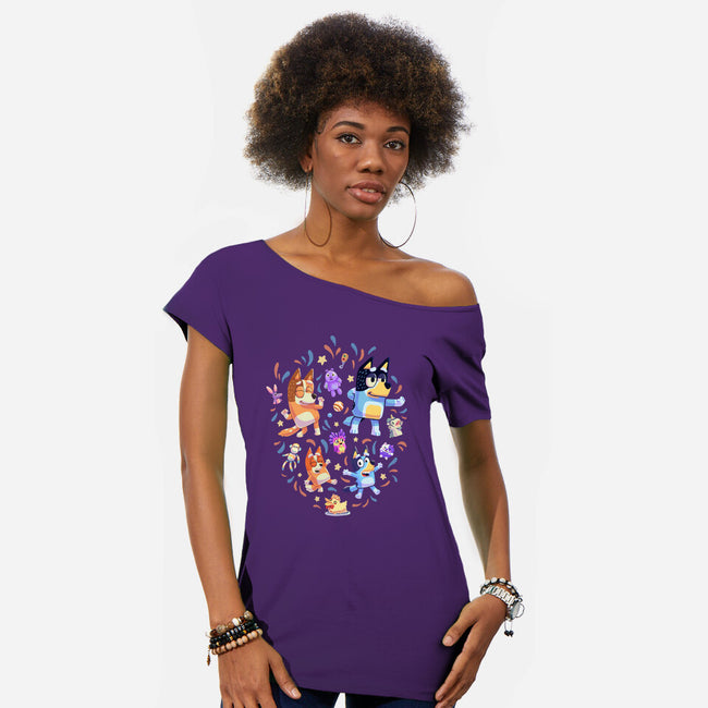 Dance Mode-Womens-Off Shoulder-Tee-Geekydog