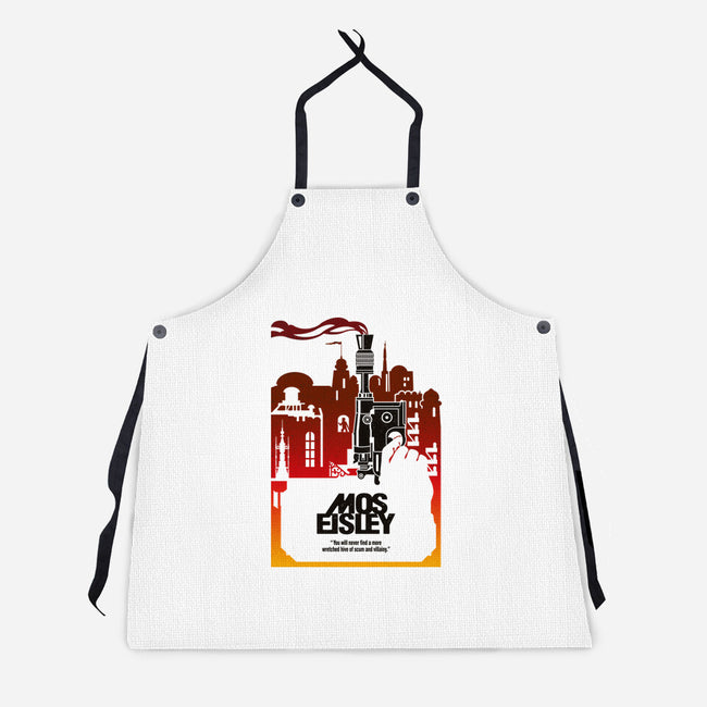 Galactic Streets-Unisex-Kitchen-Apron-CappO