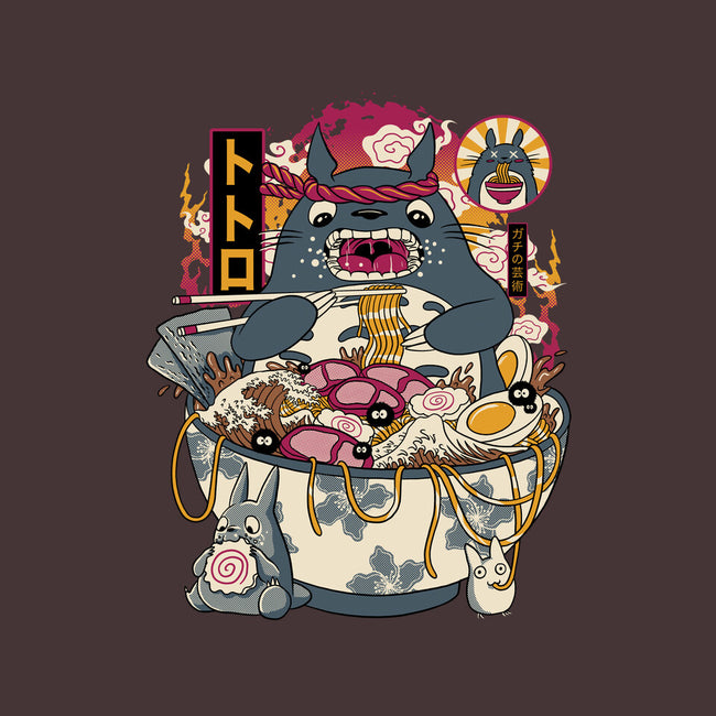 Ramen Totoro-None-Fleece-Blanket-gaci