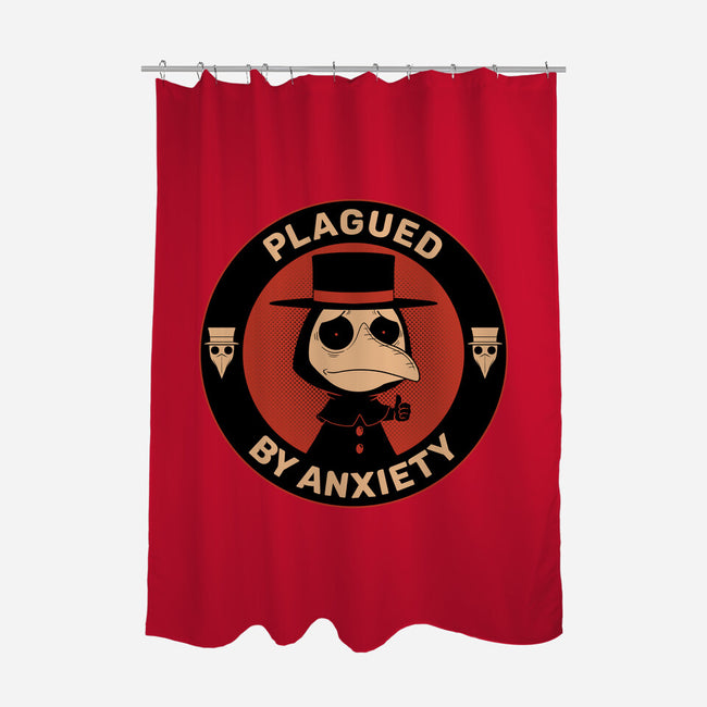 Plagued By Anxiety-None-Polyester-Shower Curtain-danielmorris1993