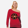 Plagued By Anxiety-Womens-Off Shoulder-Sweatshirt-danielmorris1993