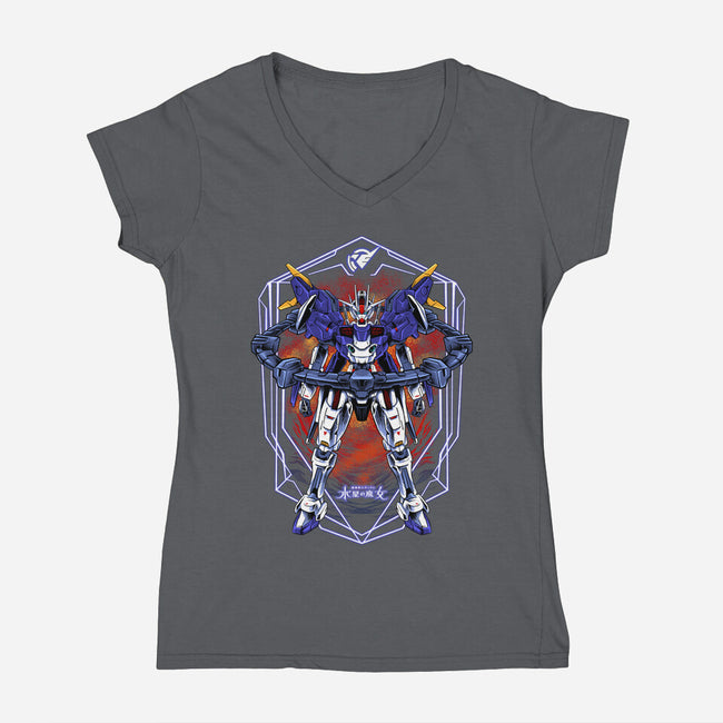 Witch Mode-Womens-V-Neck-Tee-spoilerinc