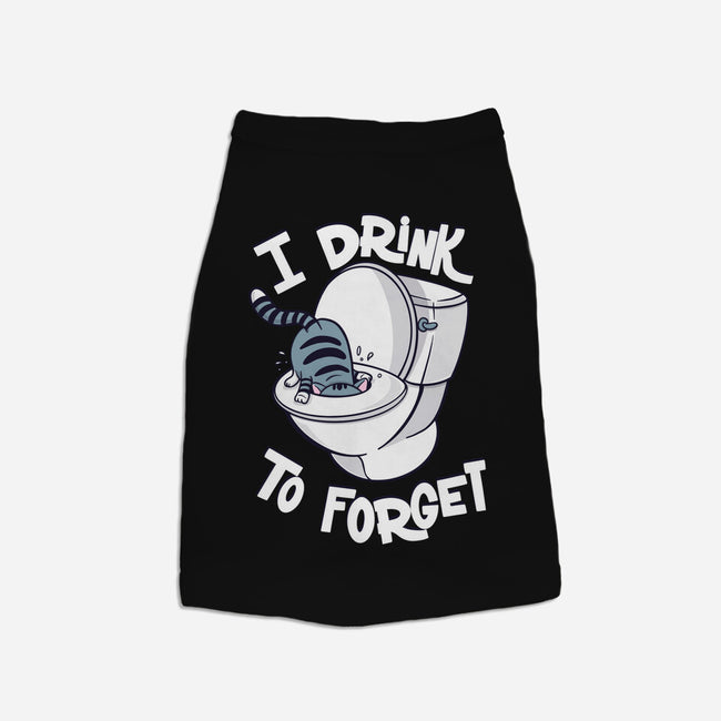 I Drink To Forget-Dog-Basic-Pet Tank-Freecheese