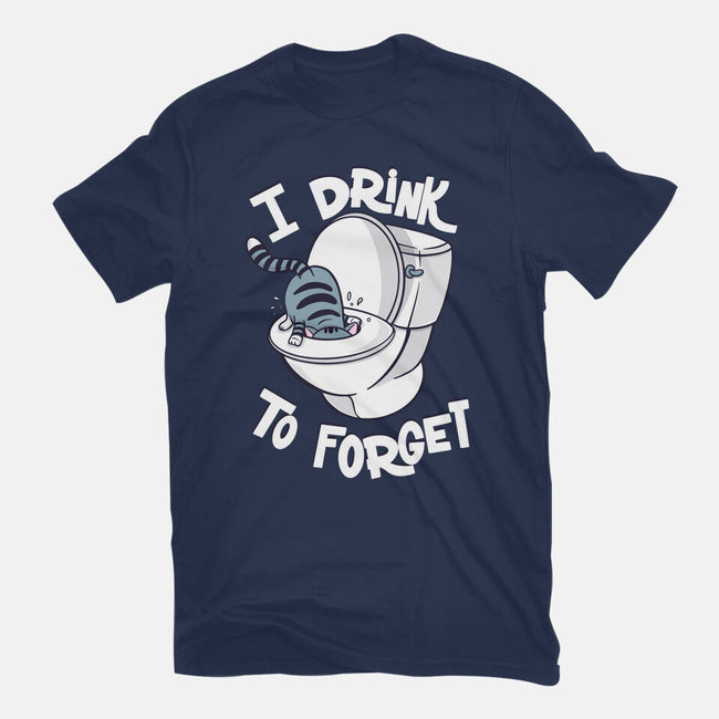 I Drink To Forget-Mens-Heavyweight-Tee-Freecheese