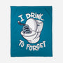 I Drink To Forget-None-Fleece-Blanket-Freecheese