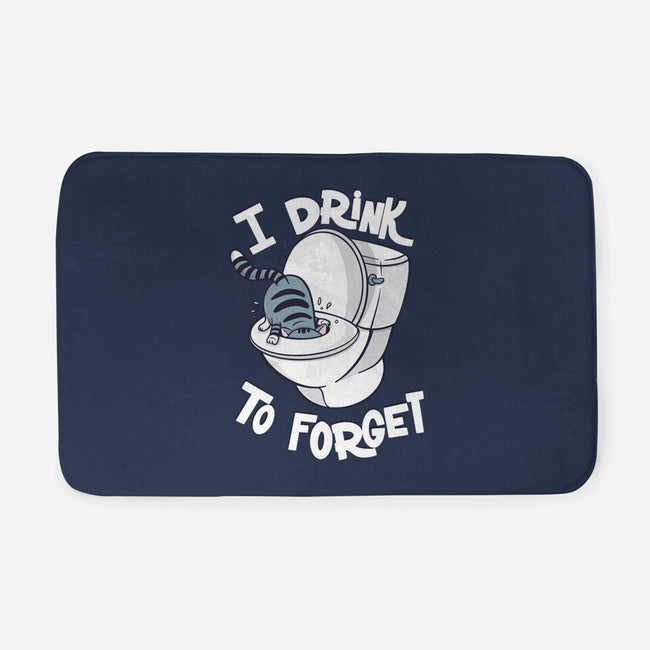 I Drink To Forget-None-Memory Foam-Bath Mat-Freecheese