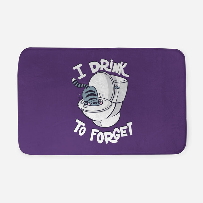 I Drink To Forget-None-Memory Foam-Bath Mat-Freecheese