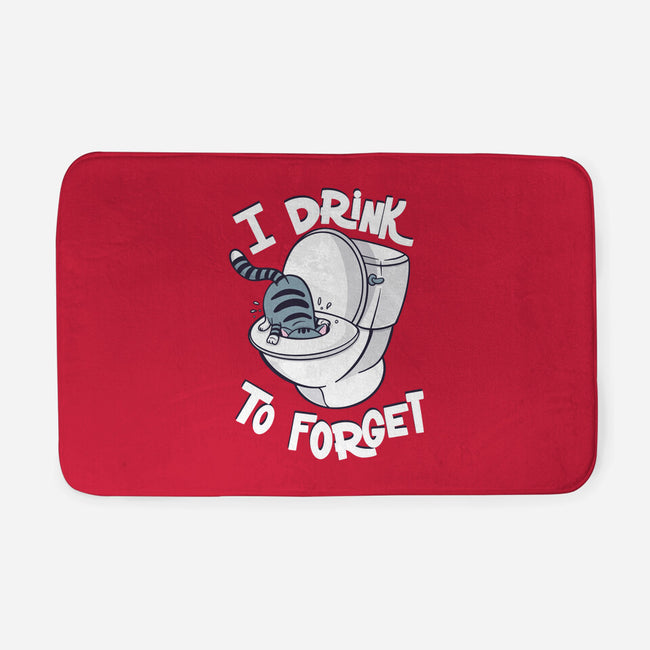 I Drink To Forget-None-Memory Foam-Bath Mat-Freecheese