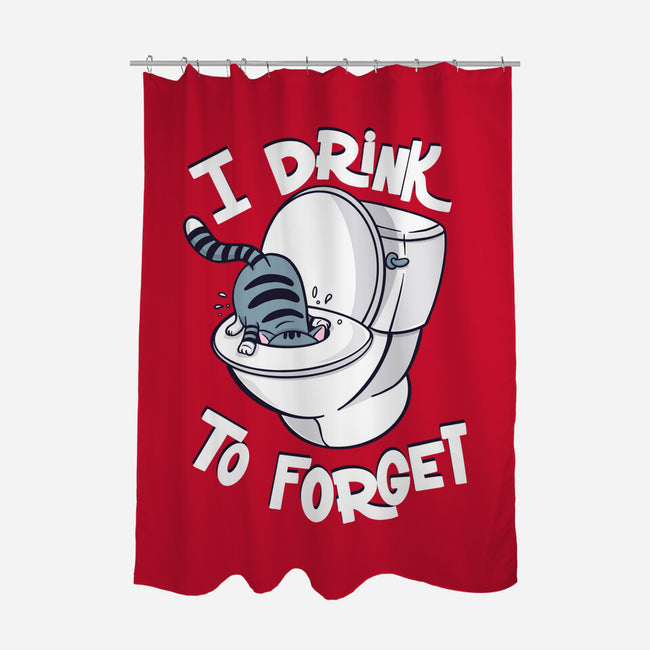 I Drink To Forget-None-Polyester-Shower Curtain-Freecheese