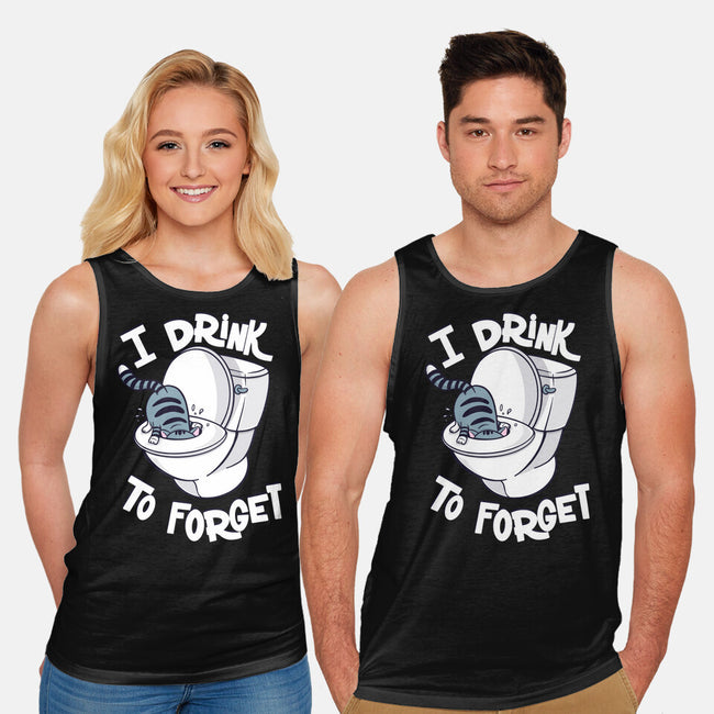 I Drink To Forget-Unisex-Basic-Tank-Freecheese