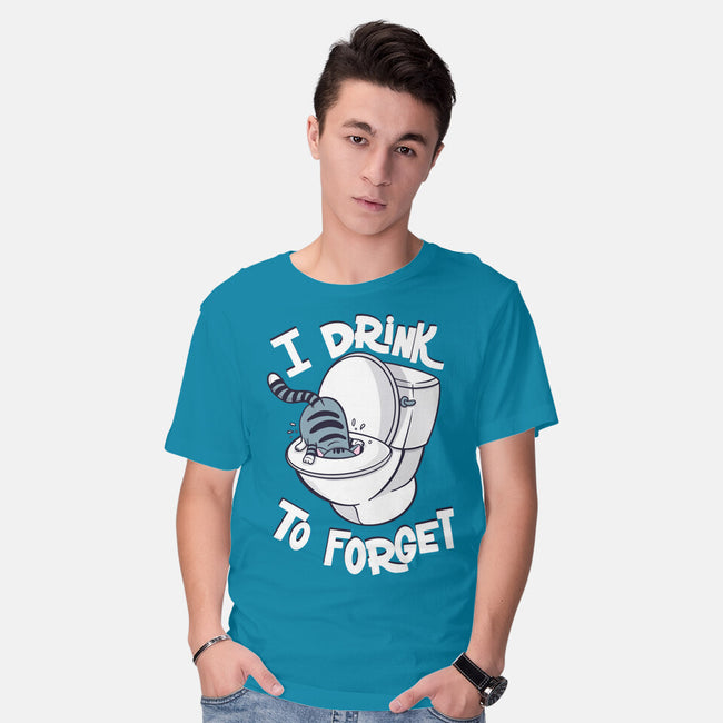 I Drink To Forget-Mens-Basic-Tee-Freecheese