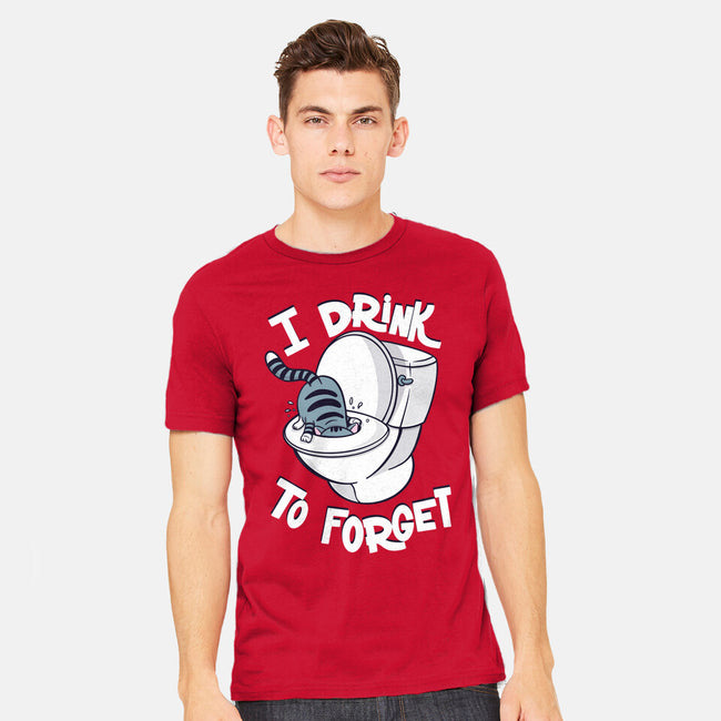 I Drink To Forget-Mens-Heavyweight-Tee-Freecheese