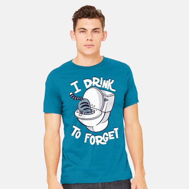 I Drink To Forget-Mens-Heavyweight-Tee-Freecheese