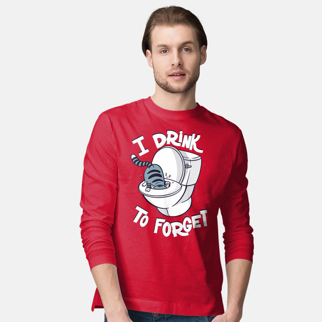 I Drink To Forget-Mens-Long Sleeved-Tee-Freecheese