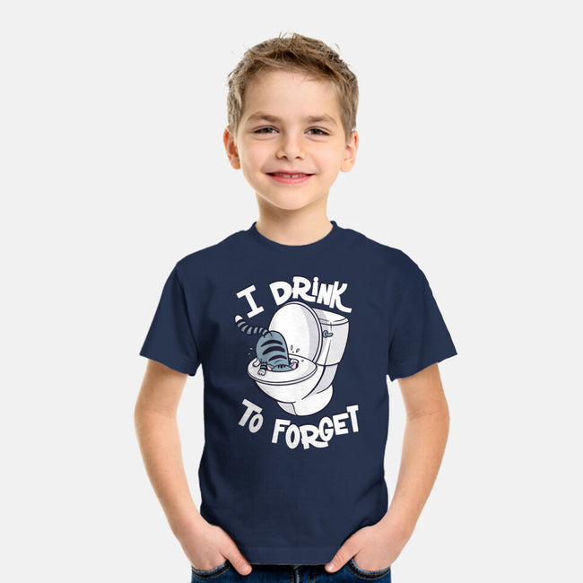 I Drink To Forget-Youth-Basic-Tee-Freecheese