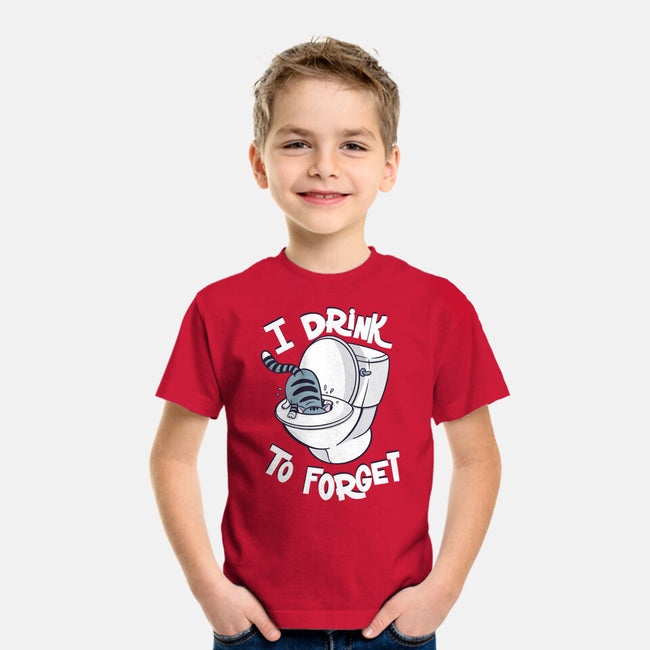 I Drink To Forget-Youth-Basic-Tee-Freecheese