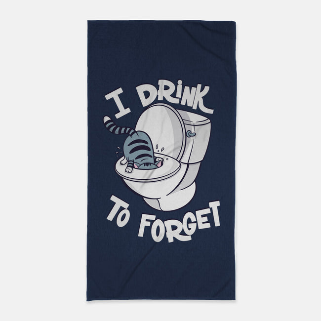 I Drink To Forget-None-Beach-Towel-Freecheese