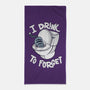 I Drink To Forget-None-Beach-Towel-Freecheese