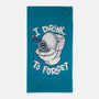 I Drink To Forget-None-Beach-Towel-Freecheese