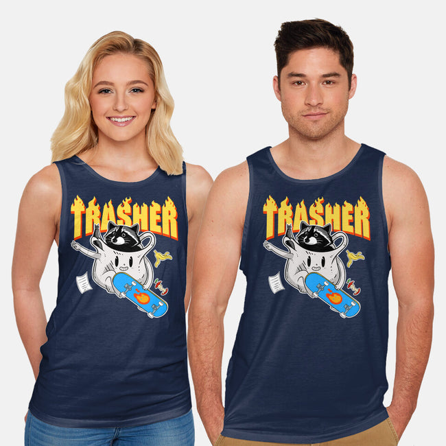 Trasher Panda-Unisex-Basic-Tank-Tri haryadi