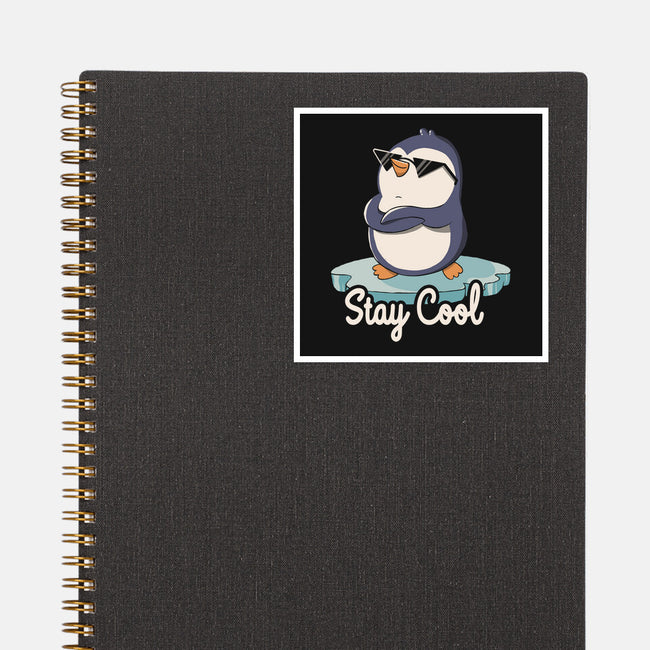 Stay Cool Funny Penguin-None-Glossy-Sticker-tobefonseca