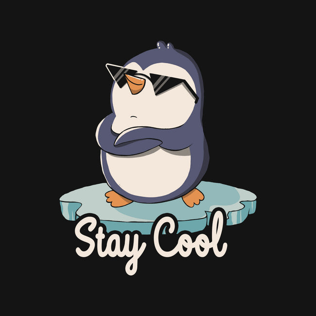 Stay Cool Funny Penguin-Womens-Basic-Tee-tobefonseca