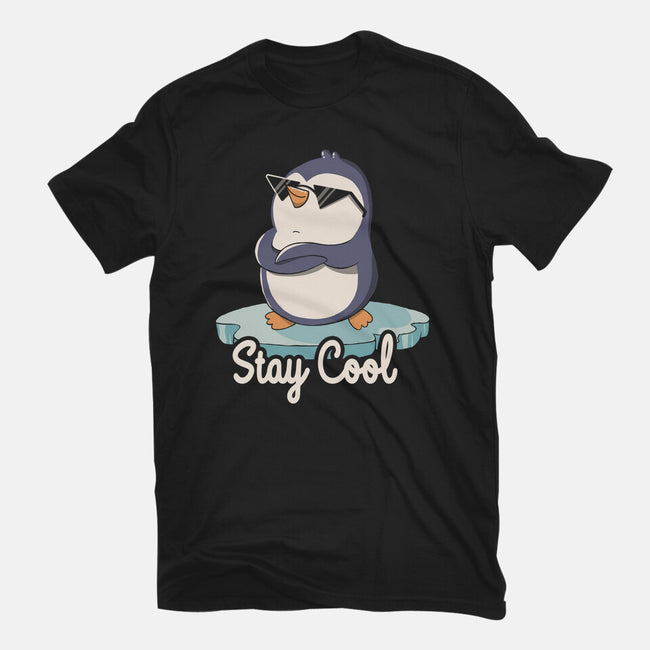 Stay Cool Funny Penguin-Mens-Heavyweight-Tee-tobefonseca