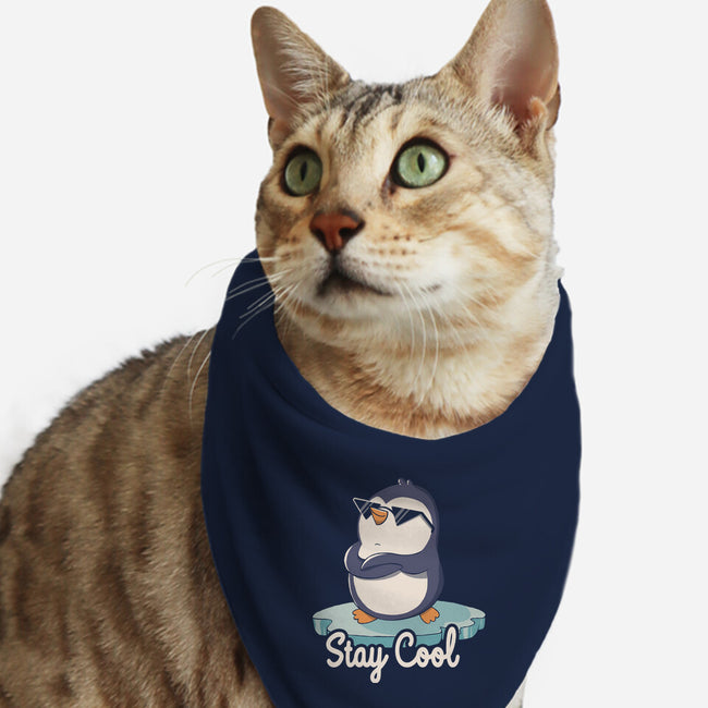 Stay Cool Funny Penguin-Cat-Bandana-Pet Collar-tobefonseca