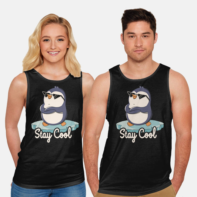 Stay Cool Funny Penguin-Unisex-Basic-Tank-tobefonseca