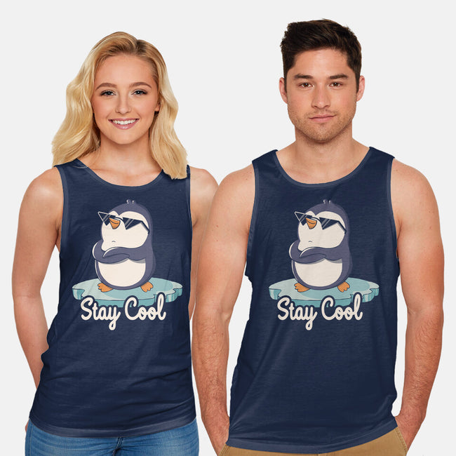 Stay Cool Funny Penguin-Unisex-Basic-Tank-tobefonseca