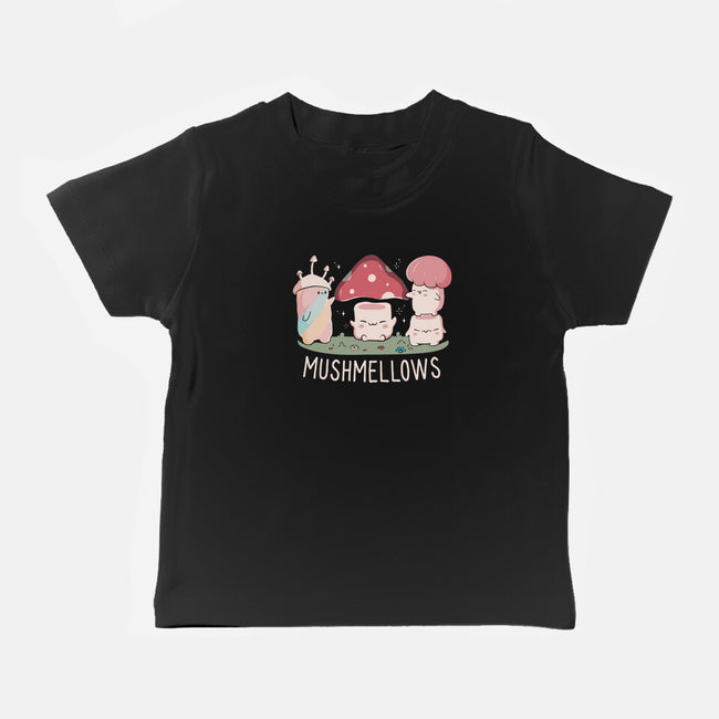 Mushmellows Kawaii Fungi-Baby-Basic-Tee-tobefonseca