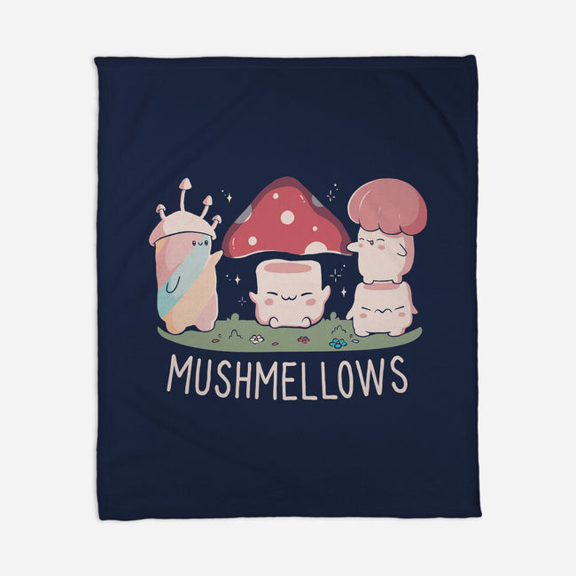 Mushmellows Kawaii Fungi-None-Fleece-Blanket-tobefonseca