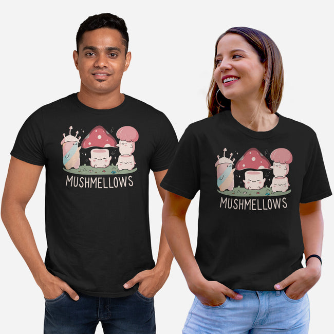 Mushmellows Kawaii Fungi-Unisex-Basic-Tee-tobefonseca