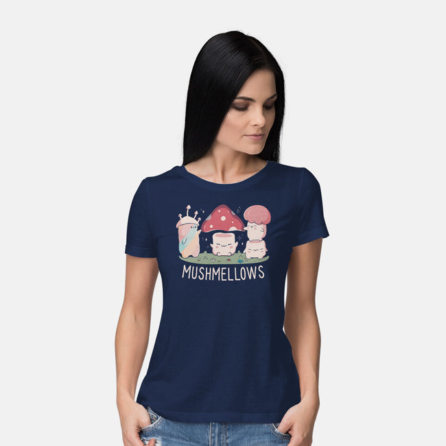 Mushmellows Kawaii Fungi-Womens-Basic-Tee-tobefonseca