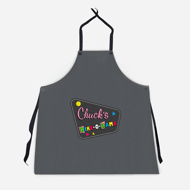 Chuck's Bike-O-Rama-Unisex-Kitchen-Apron-sachpica