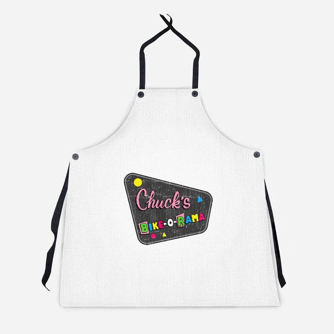 Chuck's Bike-O-Rama-Unisex-Kitchen-Apron-sachpica