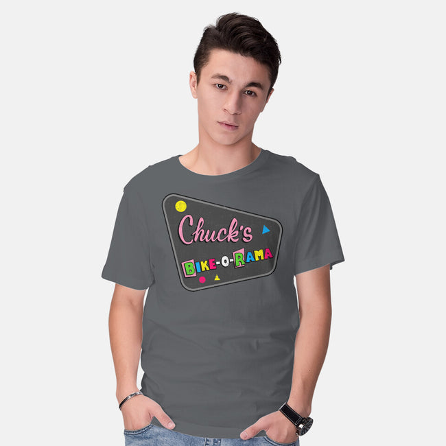 Chuck's Bike-O-Rama-Mens-Basic-Tee-sachpica