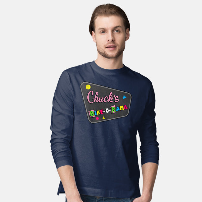 Chuck's Bike-O-Rama-Mens-Long Sleeved-Tee-sachpica