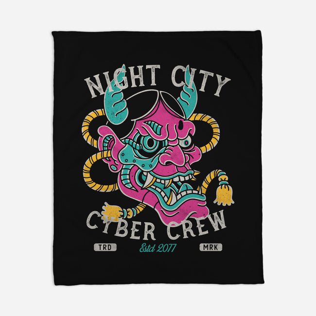 Night City Cyber Crew-None-Fleece-Blanket-Nemons