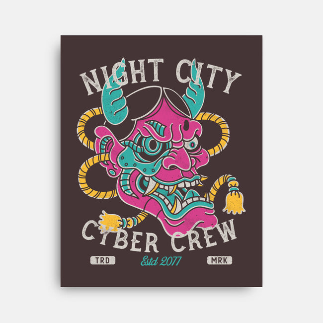 Night City Cyber Crew-None-Stretched-Canvas-Nemons