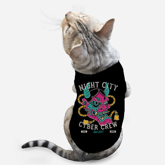 Night City Cyber Crew-Cat-Basic-Pet Tank-Nemons