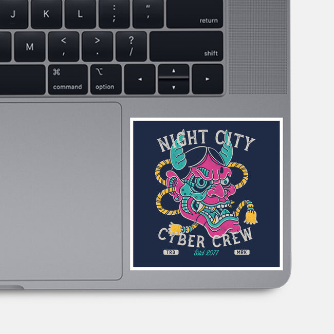 Night City Cyber Crew-None-Glossy-Sticker-Nemons