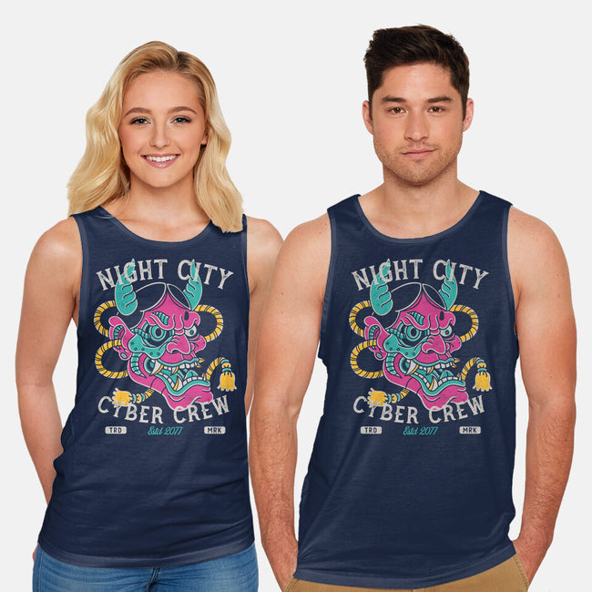 Night City Cyber Crew-Unisex-Basic-Tank-Nemons