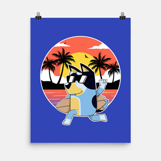 Bluey Summer-None-Matte-Poster-Tri haryadi