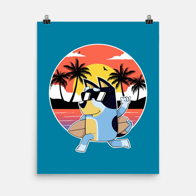 Bluey Summer-None-Matte-Poster-Tri haryadi