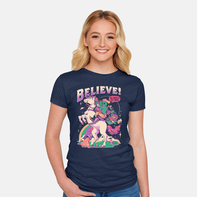 Create Your Reality-Womens-Fitted-Tee-eduely